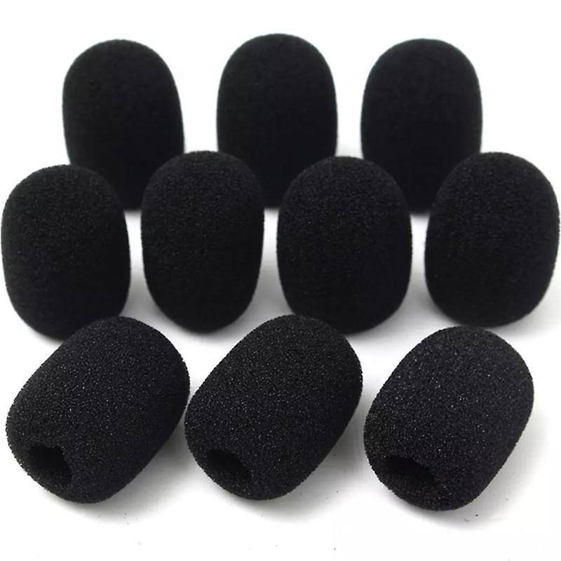 100pcs Microphone Headset Grill Windshield Sponge Foam Mic Cover