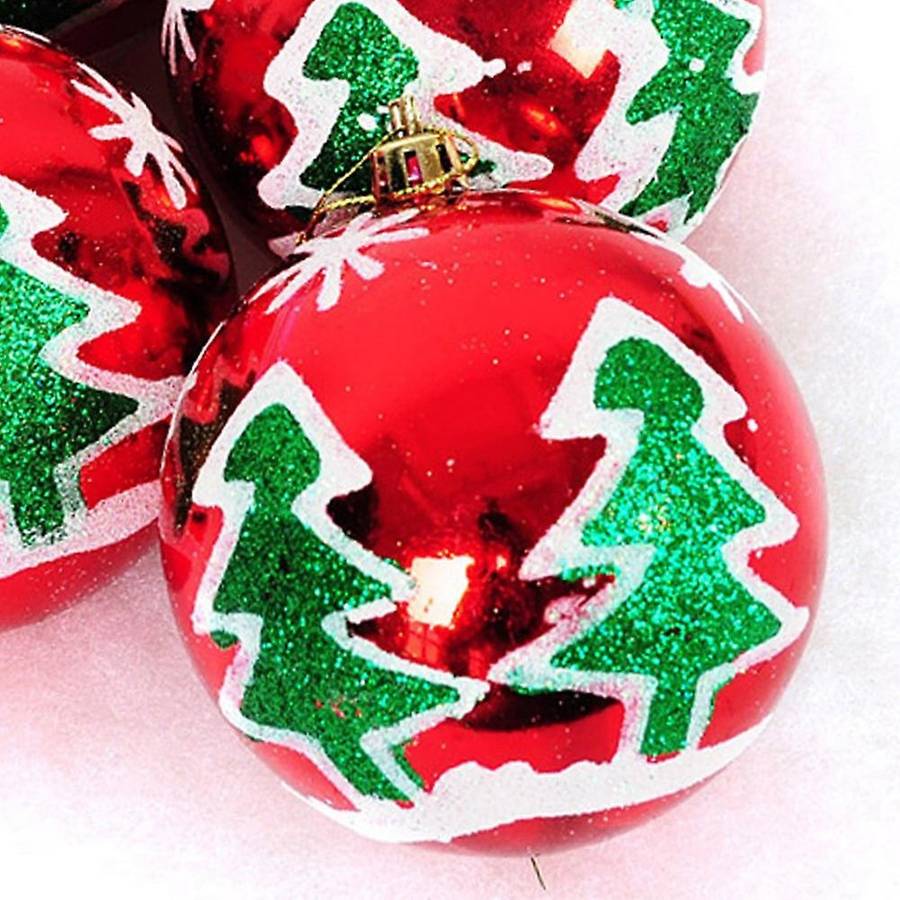 8cm Christmas Tree Balls Set Hanging Ball Home Party New Year Decor