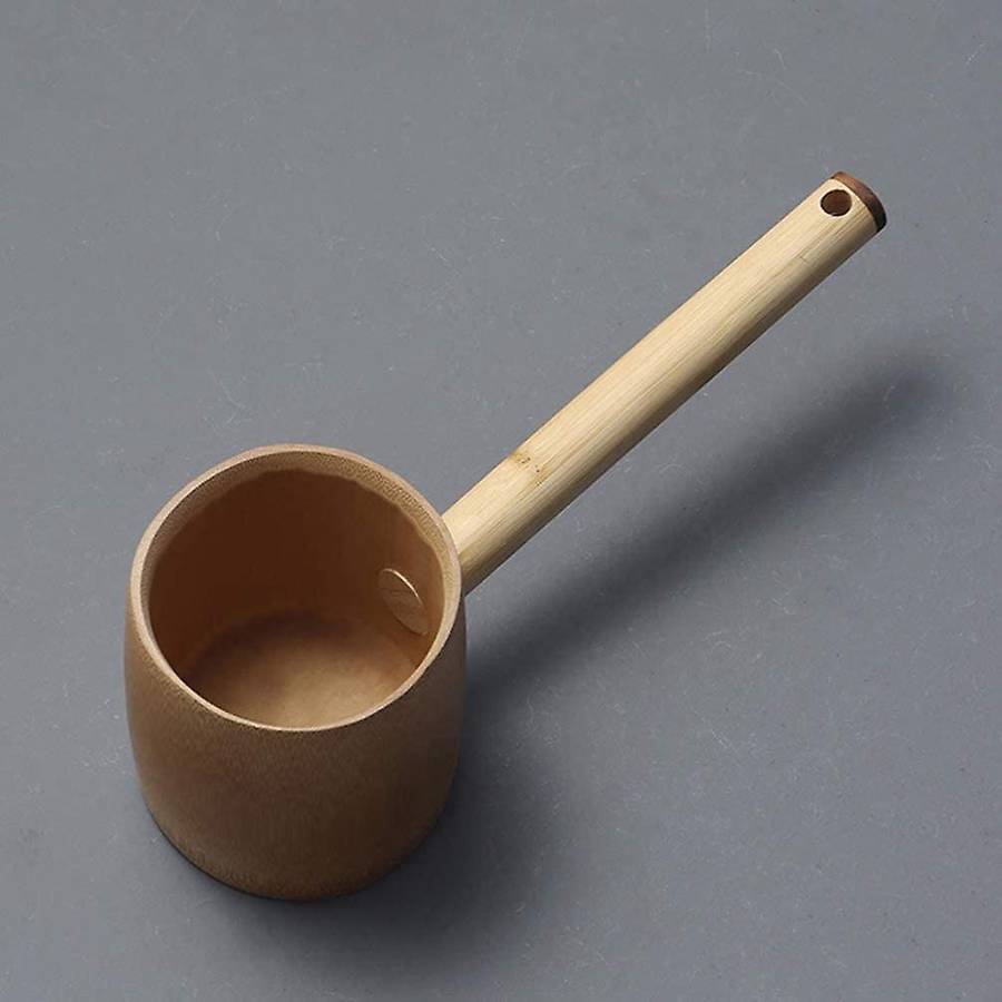 Bamboo Water Ladle Tea Water Scoop Bathing Dipper for Kitchen Garden