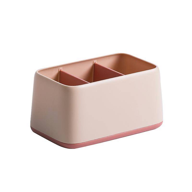 Desktop Remote Control Storage Box for Home Class 3 Storage Box-pink