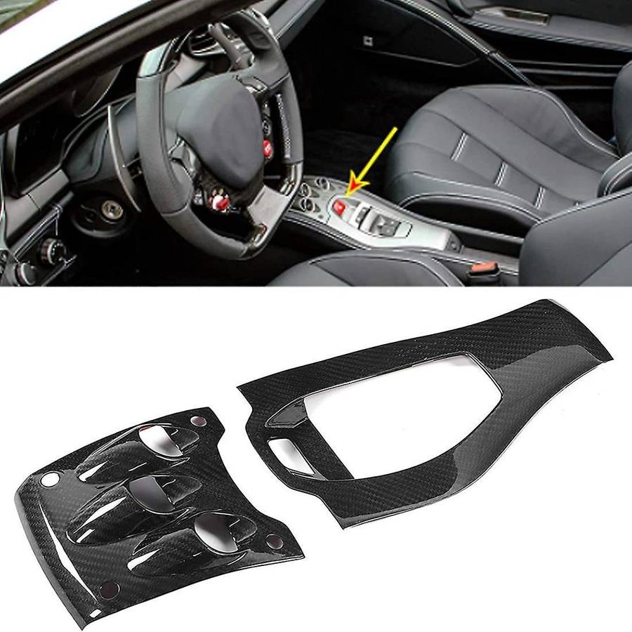 Gear Shift Panel Cover, Central Control Gear Shift Real Carbon Fiber