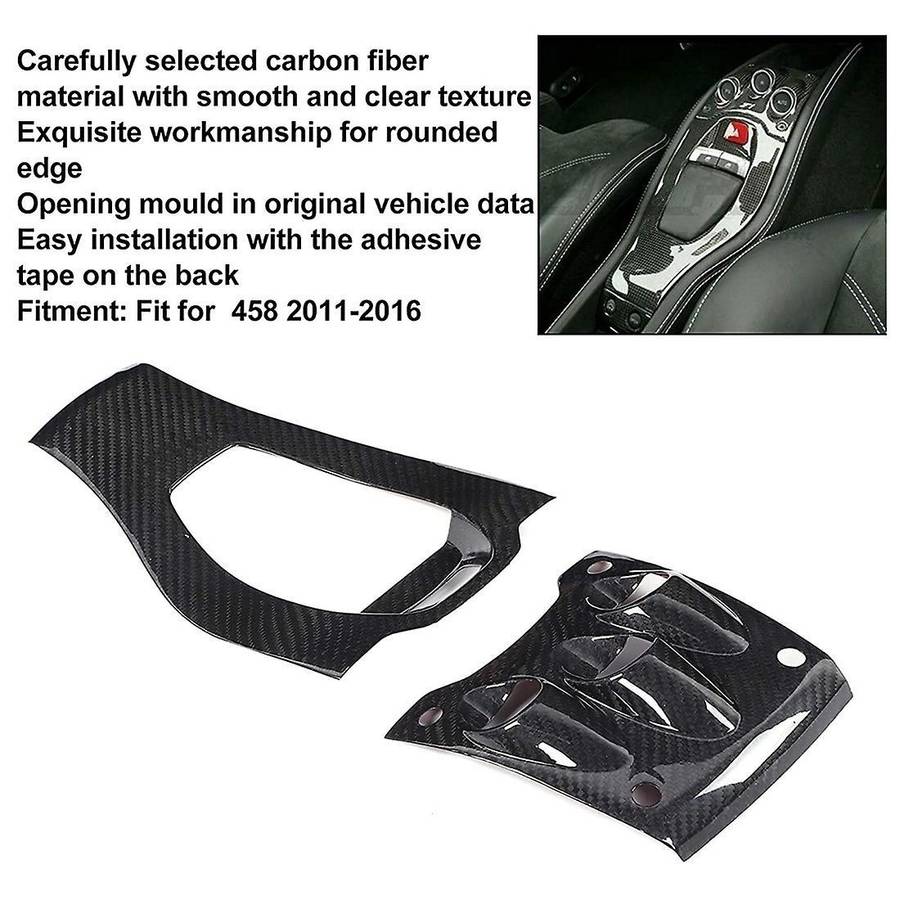 Gear Shift Panel Cover, Central Control Gear Shift Real Carbon Fiber