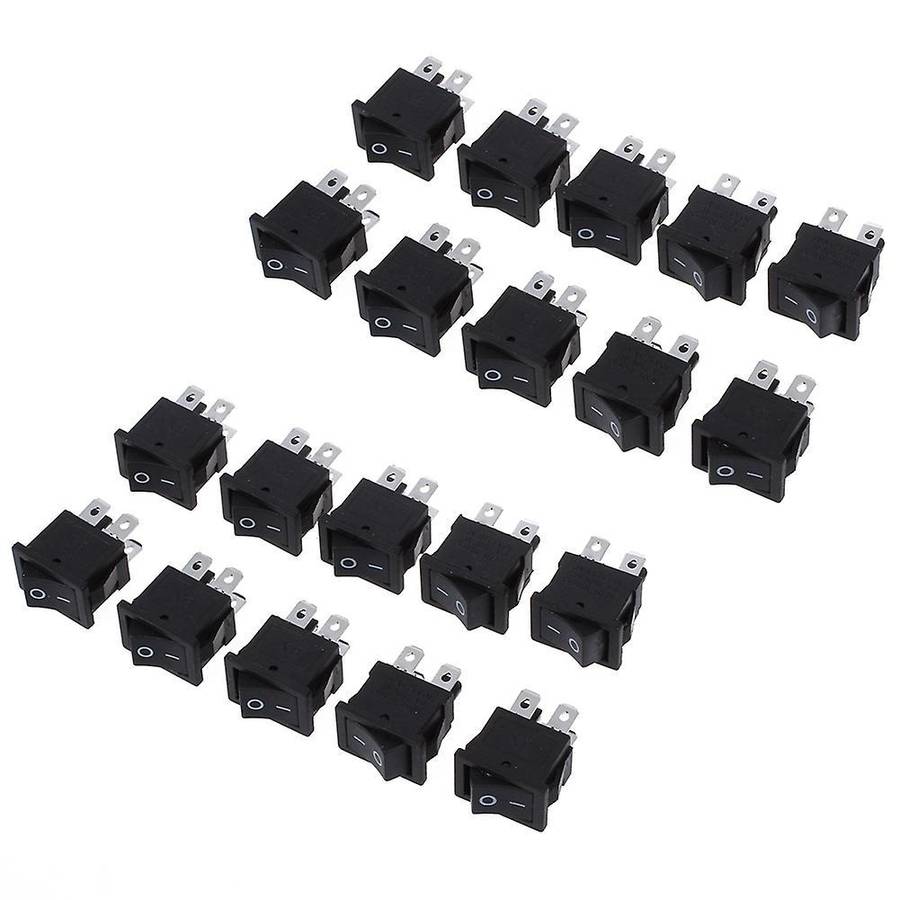 20 Pcs X 4 Pin On-off 2 Position Dpst Boat Rocker Switches 10a/125v
