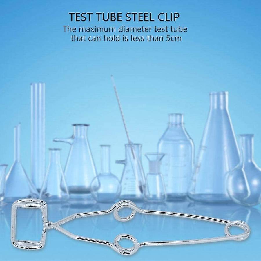 Test Tube Clamp 5 Pcs Test Tube Steel Clip for Lab Glass Test Tube