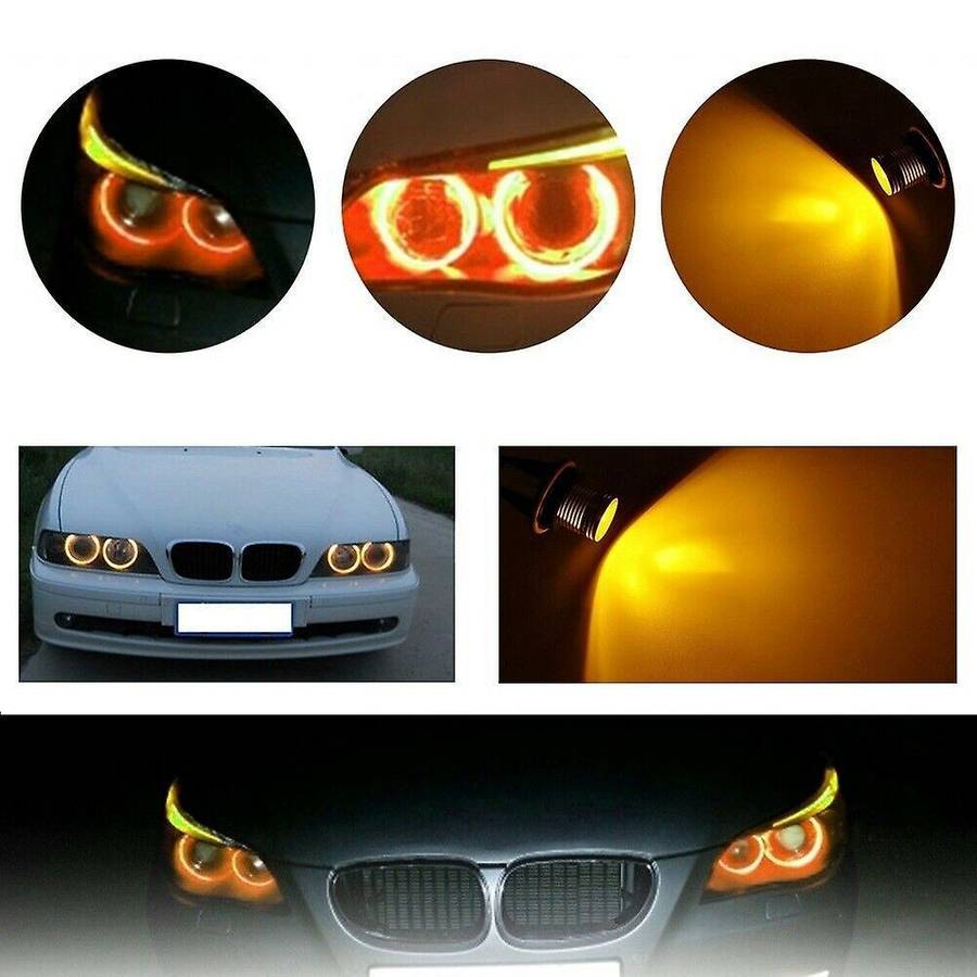 8000k Amber Led Bulbs Lamps for -bmw E39 E53 E60 E63 [pack Of 2 Pcs]