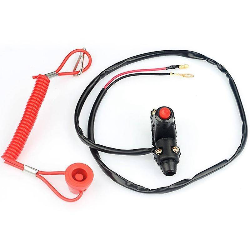 Emergency Kill Stop Outboard Engine Switch Push Button Motorcycle