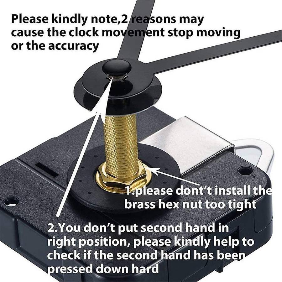 Silent Quartz Clock Movement, 4 Kinds Of Shaft Clock Movement
