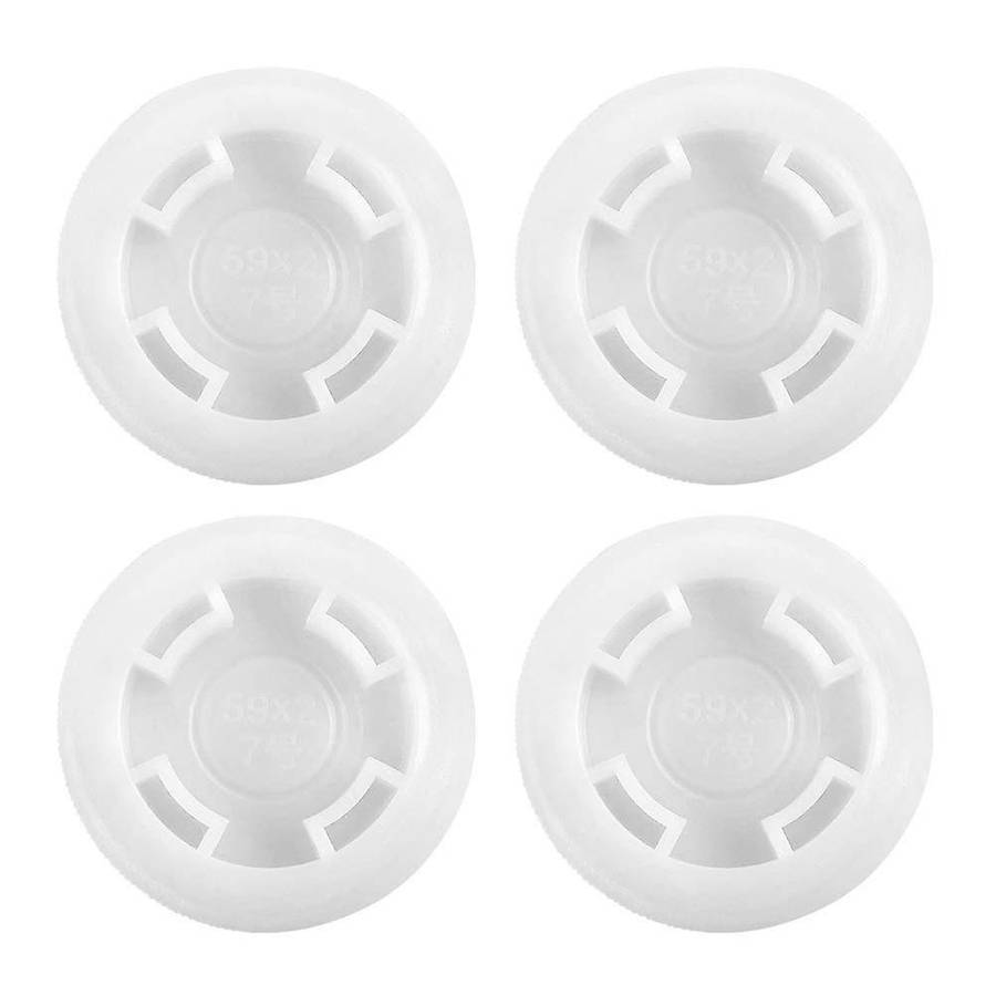 4 Pcs 2inch Bung Cap, for 55 Gallon Plastic Drum, Fine Thread
