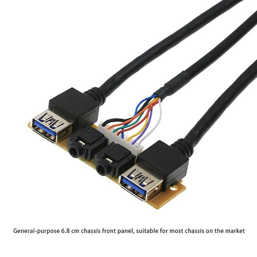 60cm Panel Usb3.0+usb3.0+hd Audio Jack Ports I/o Board+internal Wire