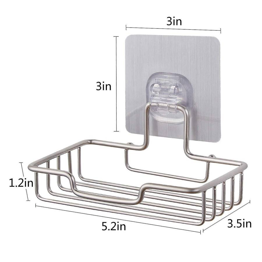 Wall Mounted Self Adhesive Holder - Stainless Steel (opaque Base)