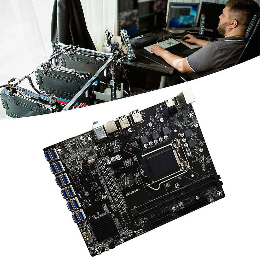 B250 Btc Mining Machine Motherboard with 8g Ddr4 Memory