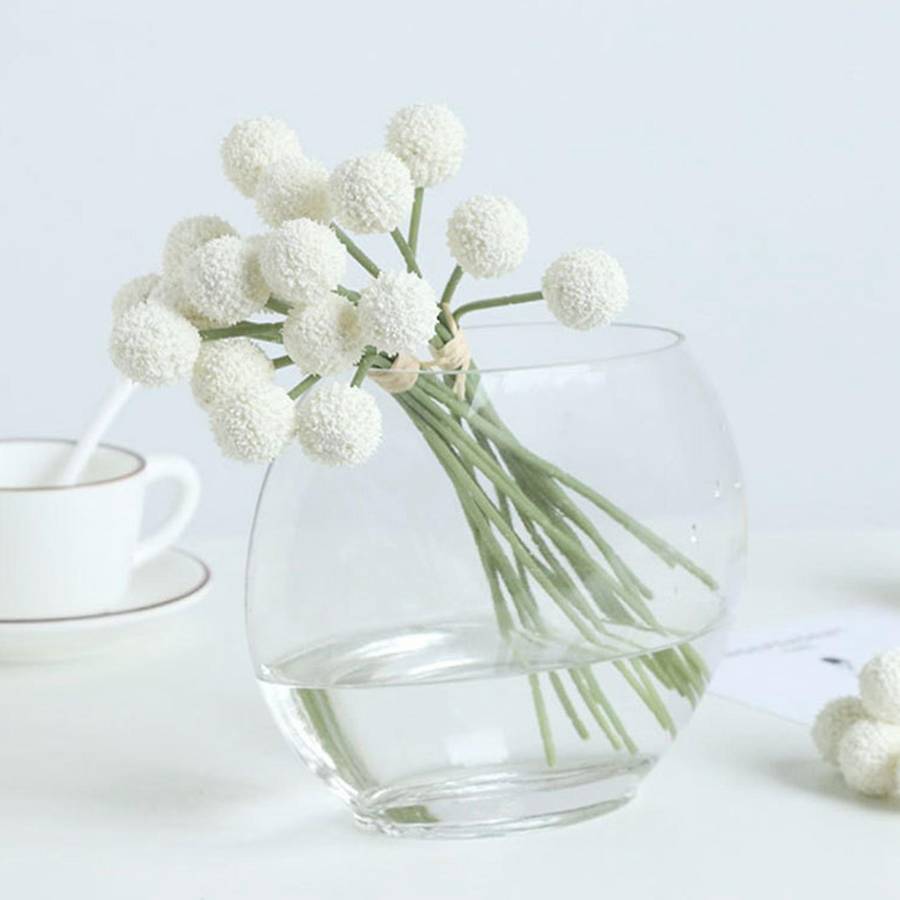 9 Pcs Golden Ball Artificial Flower Ball C