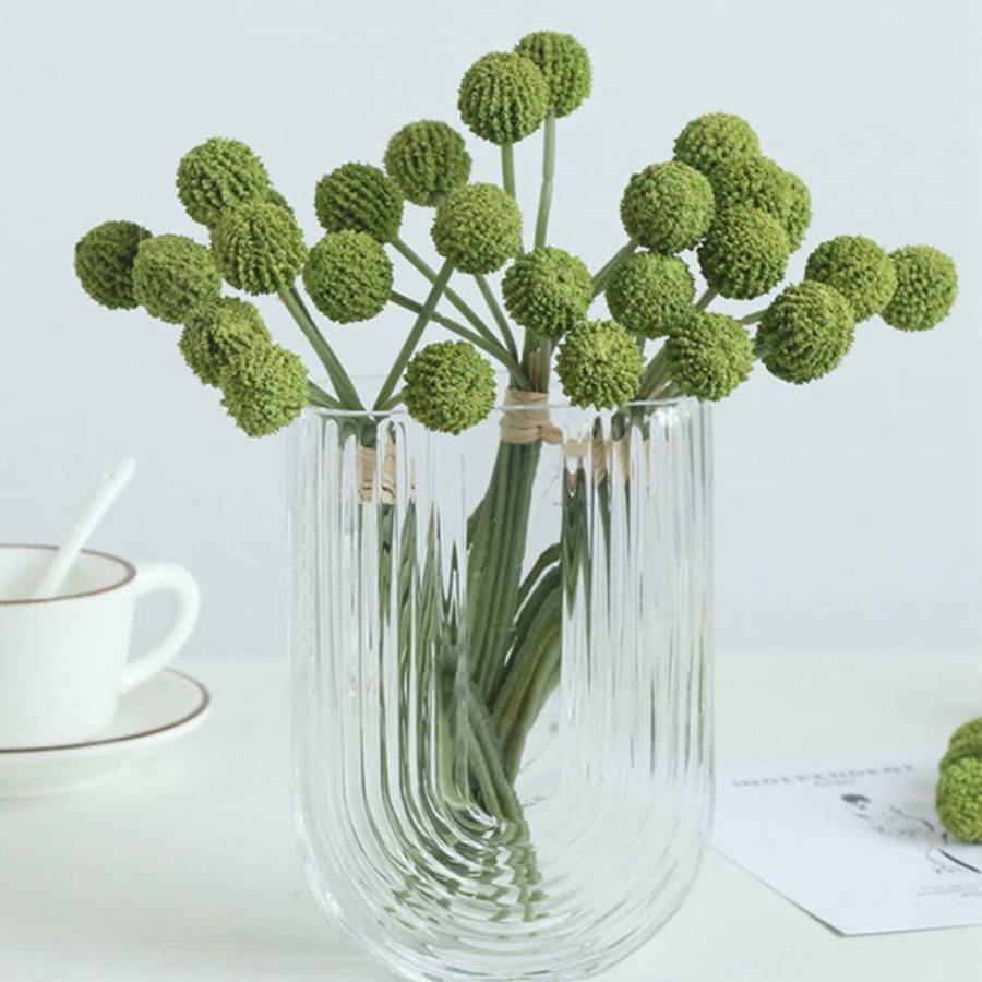 9 Pcs Golden Ball Artificial Flower Ball C