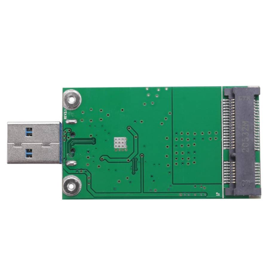 Mini PCI-E mSATA to Type-A USB 3.0 External SSD Converter Data Transmission Expansion Card MSATA