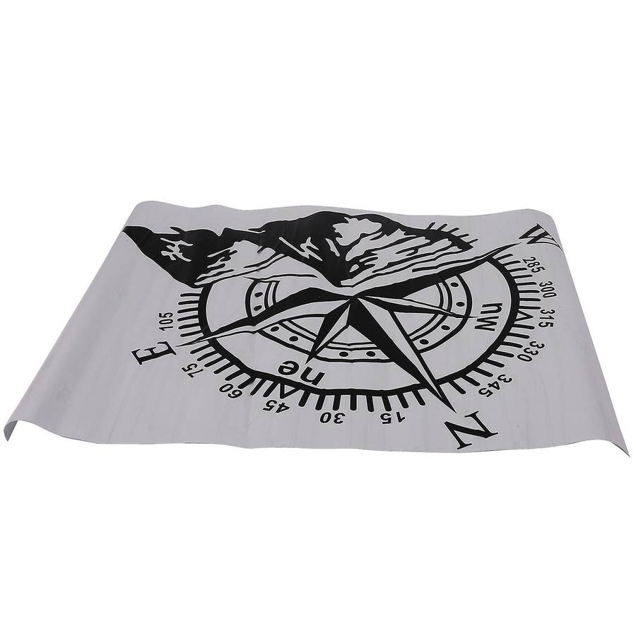 50x60cm Car Hood Mountain Navigation Car Sticker Black