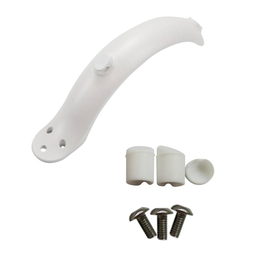 Rear Mudguard Fender+taillight for Xiaomi M365,white