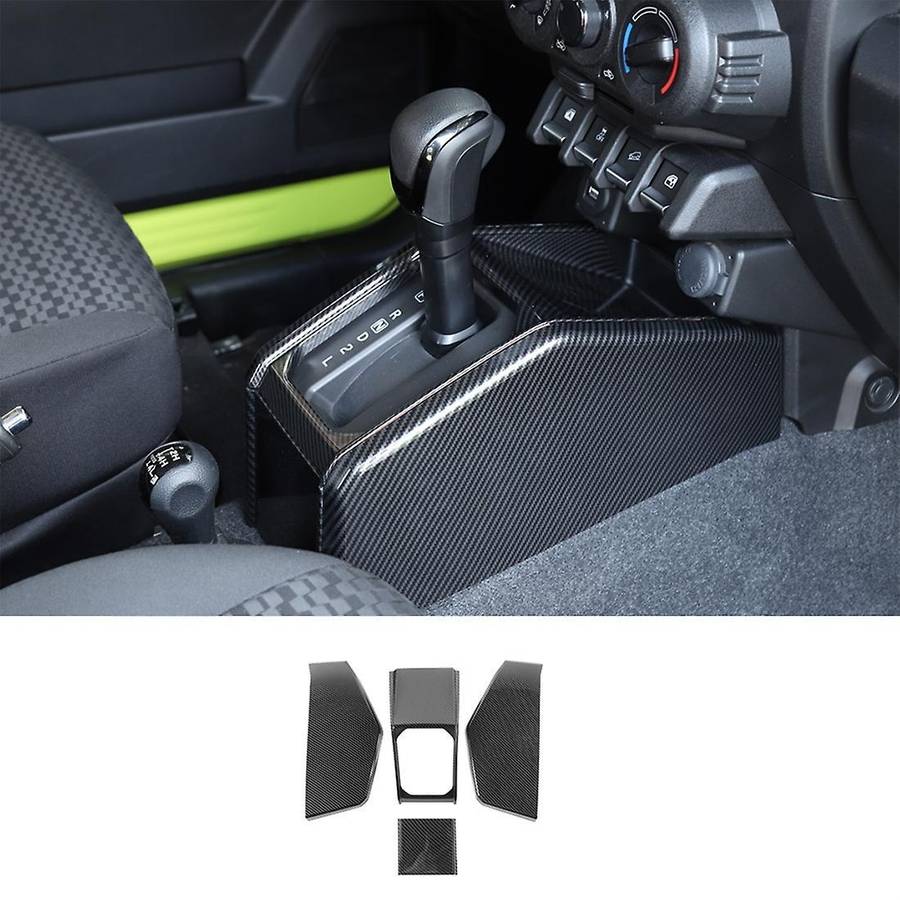 Car Gear Shift Panel Cover for Suzuki Jimny 2019-2022, Carbon Fiber