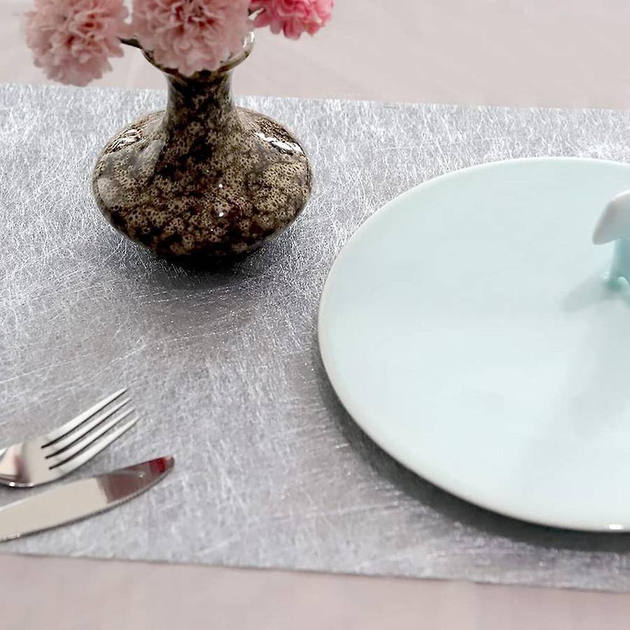 Silver Table Runner Non-woven Fabric for Table Decoration Wrapping