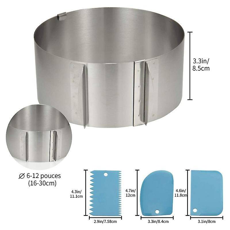 Baking Tray,4piece Set,stainless Steel Baking Accessories,round