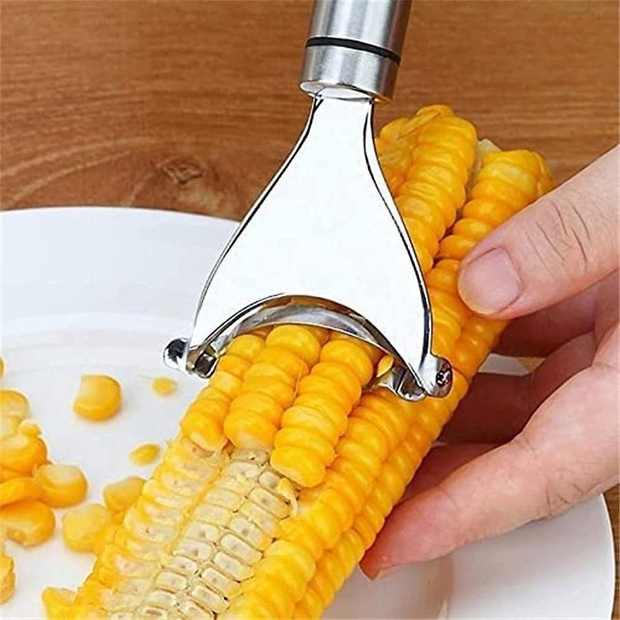 2pcs Corn Peeler Stainless Steel Corn Cob Peeler Corn Stripper Tool