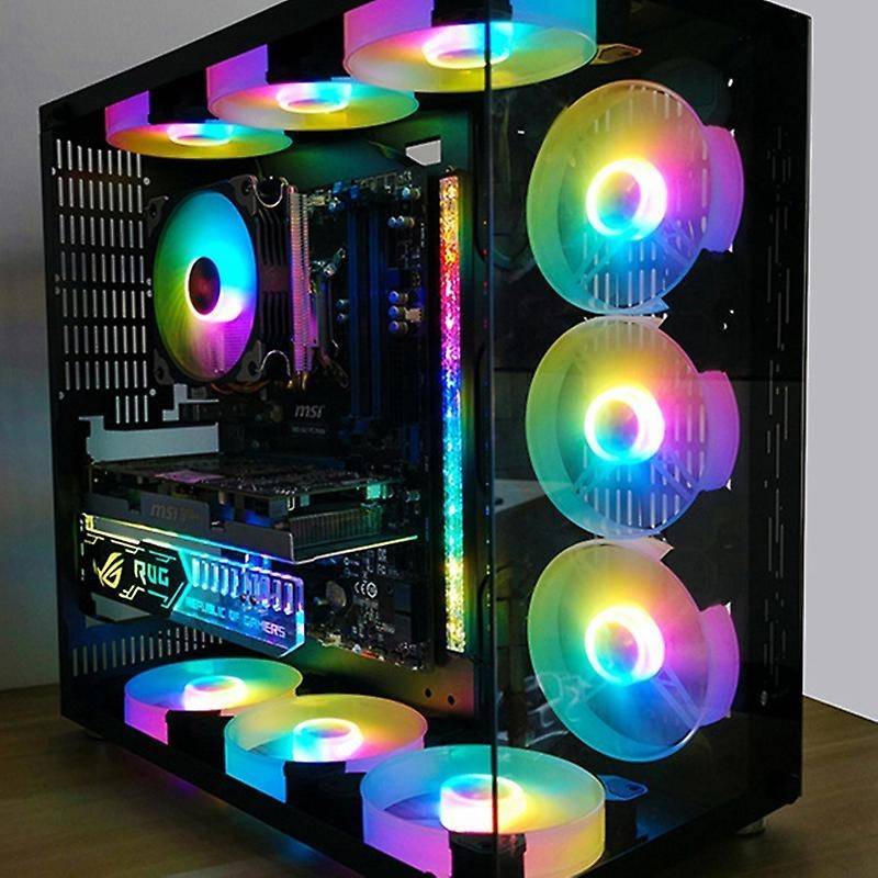 Coolmoon Computer 5v/4pin Aluminum Rgb Color Light Strip Color Lamp