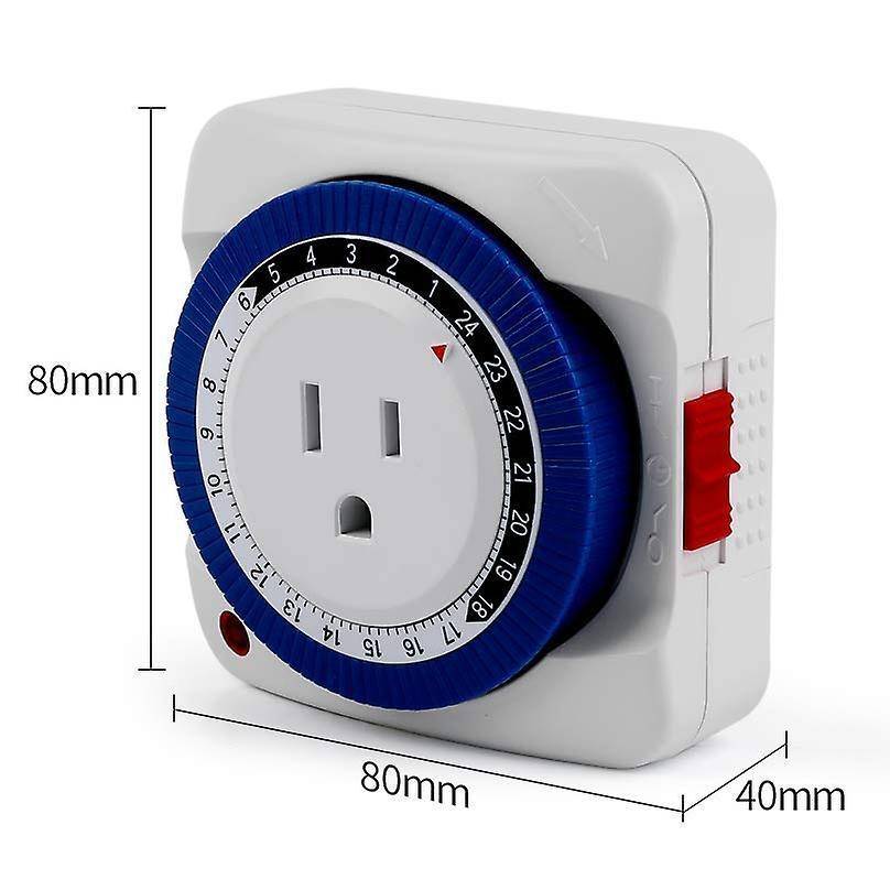 Outlet Timer Switch 24 Hour Plug-in Mechanical Outlet Timer Us Plug