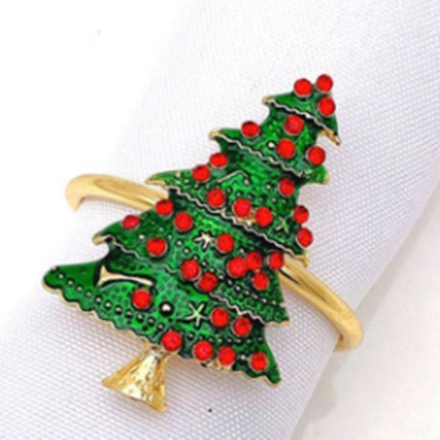 8pcs Metal Bow Flower Wreath Mouth Ring Napkin Ring Table Supplies,c