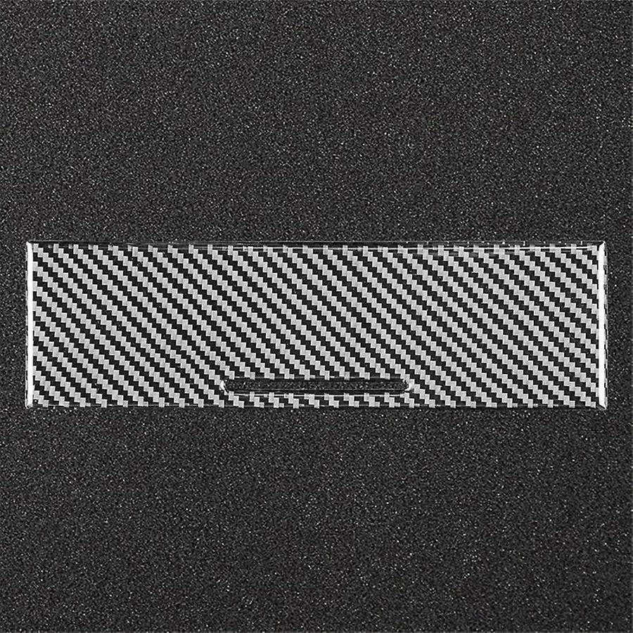 Carbon Fiber Center Control Panel Ashtray Box Cover Trim Sticker