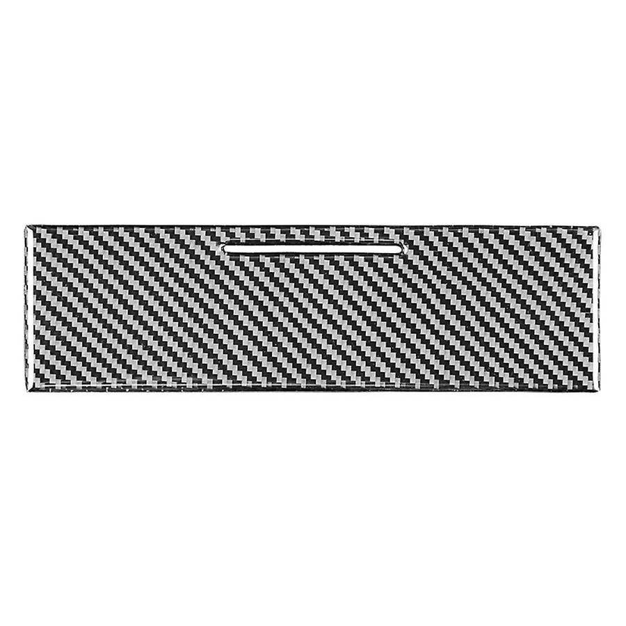 Carbon Fiber Center Control Panel Ashtray Box Cover Trim Sticker