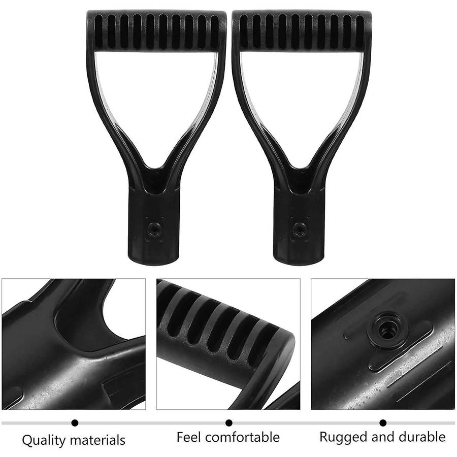 2pcs D Grip Handles, 30mm Inner Diameter Black Plastic Grip Handle