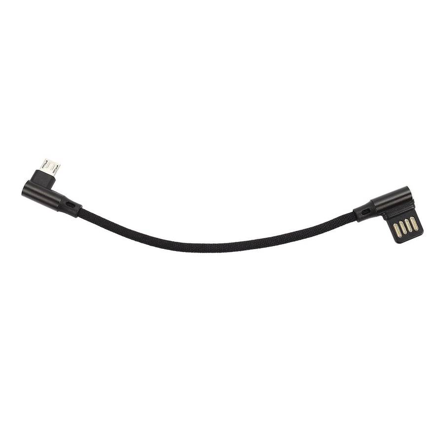 15cm Micro- Usb 5pin Right Usb 2.0 Dual Elbow Data Charging Cable