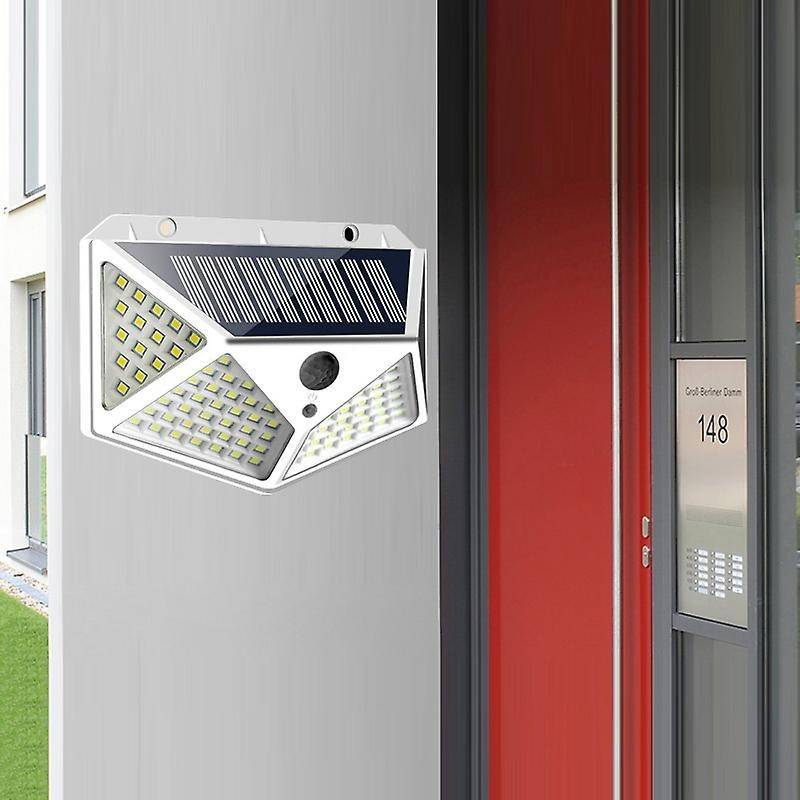 Outdoor Solar Lamp Motion Sensor Light Waterproof for Garden-white