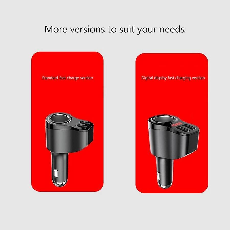 Car Charger Splitter 12v-24v Socket Power with Led Digital Display