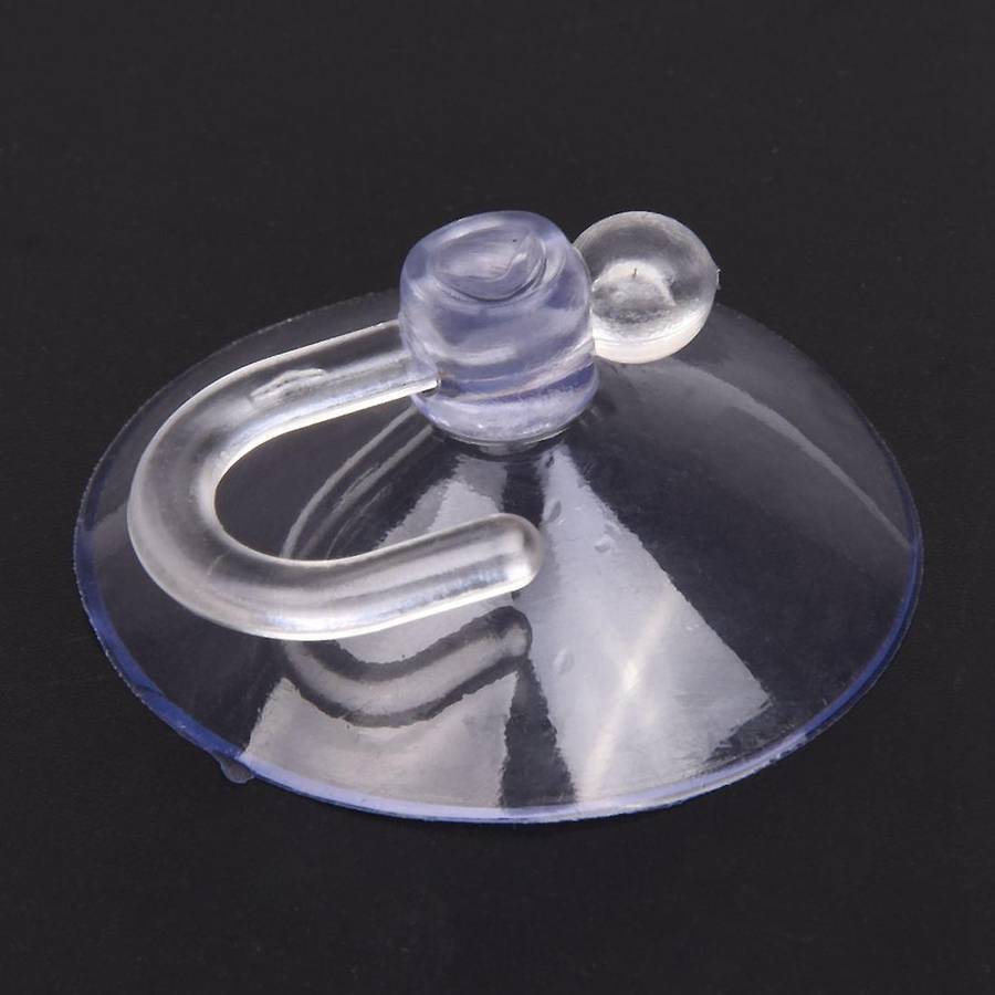 Pvc Plastic Suction Cup Hook 40mm 12 Pcs Clear Blue