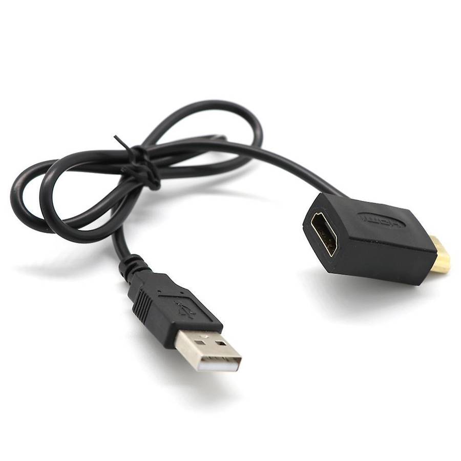 Hdmi Male to Female Connector + Usb 2.0 Charger Cable Extender