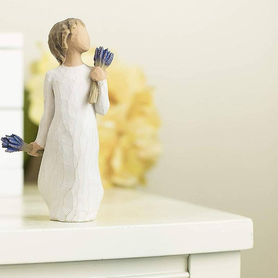 Bouquet Boys Miniature Statues Resin Crafts Valentine's Day Gift