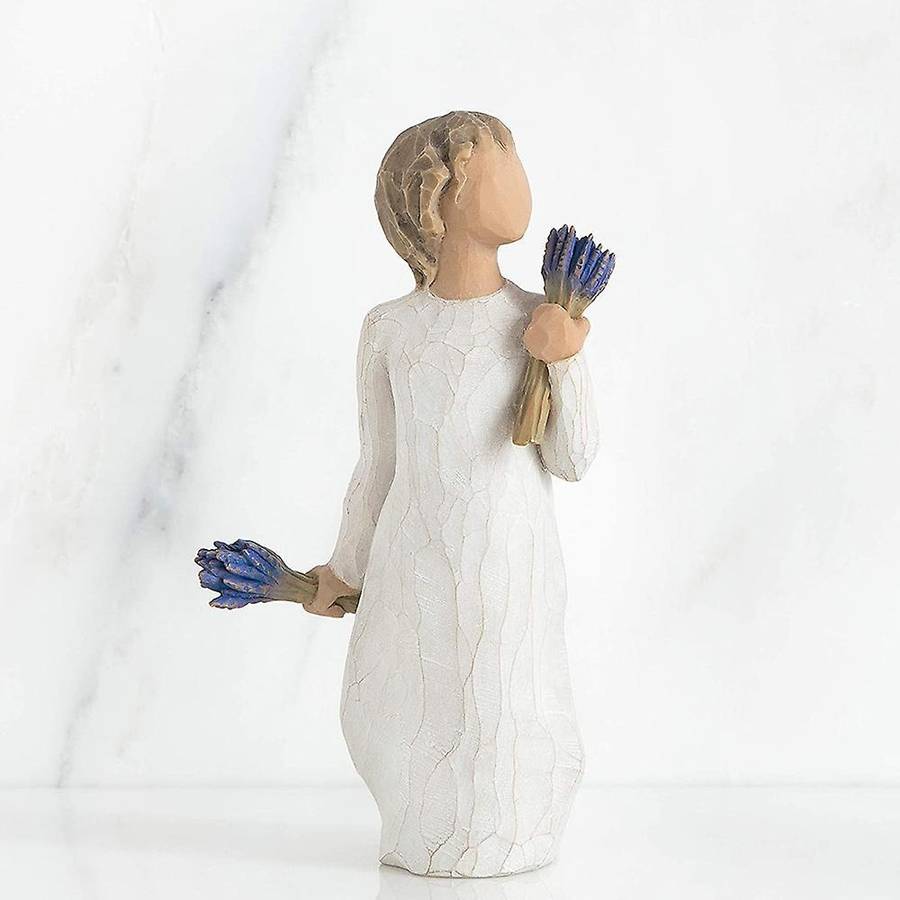 Bouquet Boys Miniature Statues Resin Crafts Valentine's Day Gift
