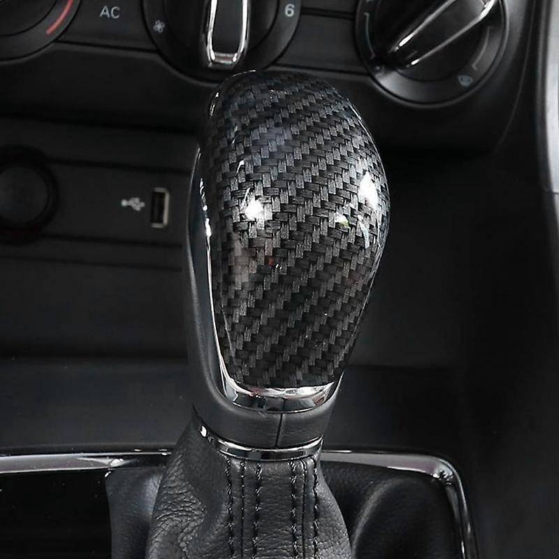 For Mg Zs 2017 - 2020 Ev Mg6 Carbon Fiber Gear Shift Knob Head Trim