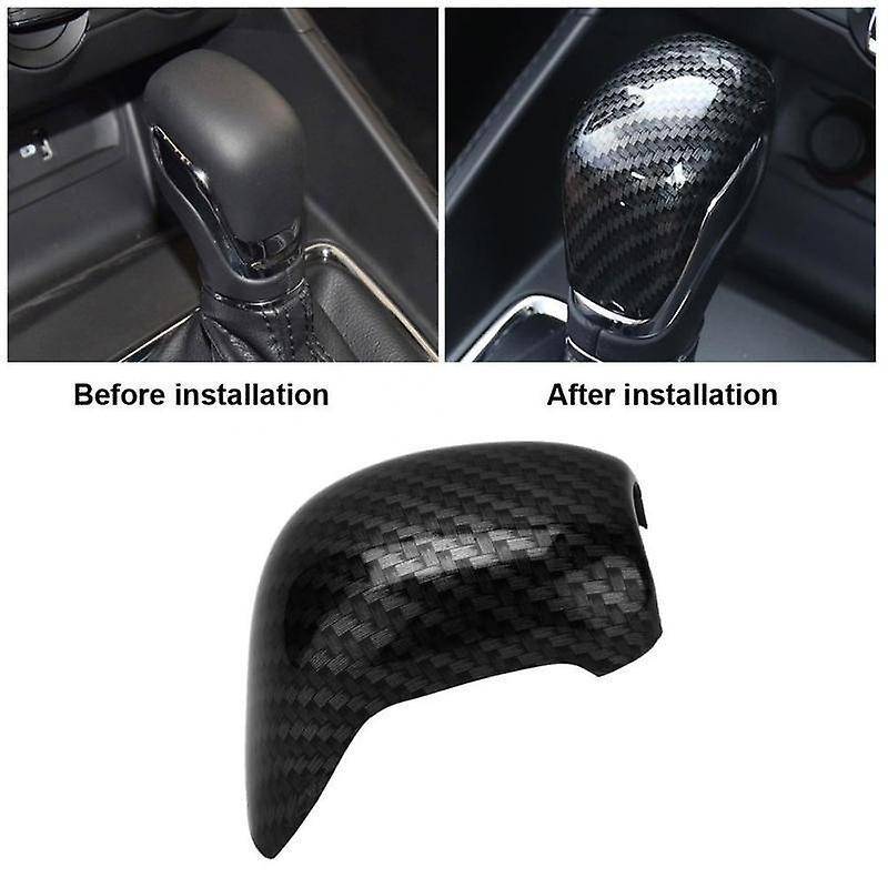 For Mg Zs 2017 - 2020 Ev Mg6 Carbon Fiber Gear Shift Knob Head Trim