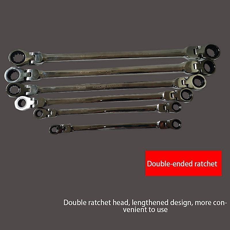 Flexi-head Ratchet Spanner Set-extra Aviation Wrench Long 72 Tooth