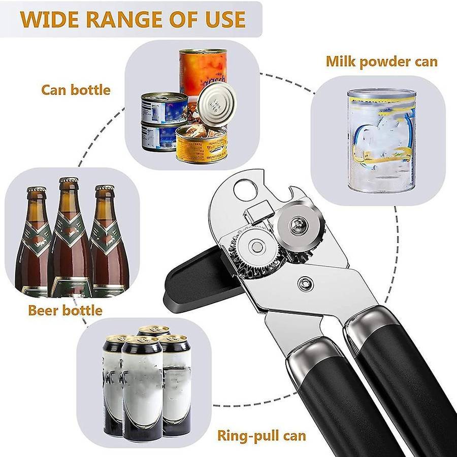 Kitchen Can Opener 3-in-1 Tin Beer Jar Bottle Opener Hand Grip