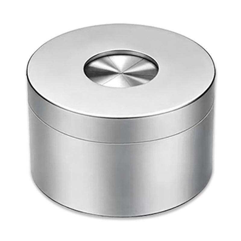 Stainless Steel Ashtray Anti Fly Ash Ashtray with Cover ,matte Gray