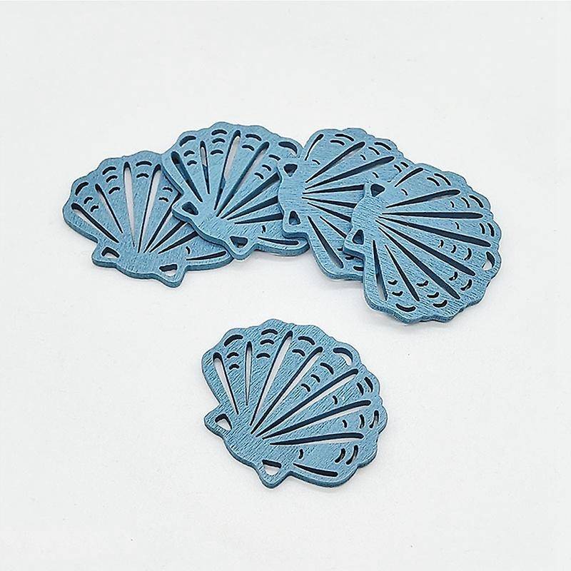 2pcs Beautiful New Marine Style Wooden Hanging Decoration Hollow