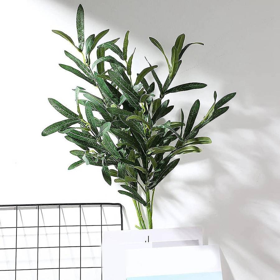Artificial Willow Bouquet Fake Leaves Green