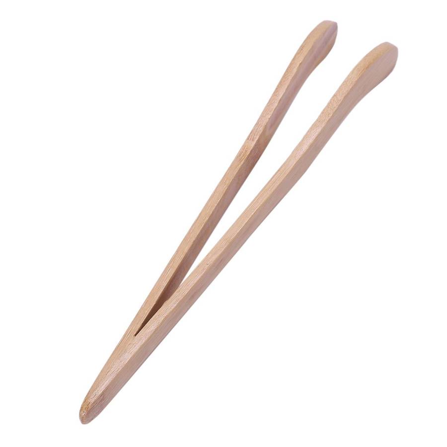 Wood Color Bamboo Chinese Kongfu Tea Tong Tweezers Teaware 6.9" Long