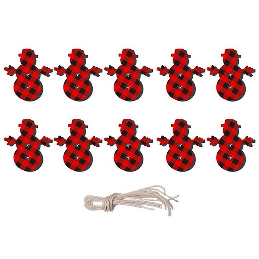 10pcs Lattice Pattern Vintage Snowflake Christmas Tree Decor Gifts E