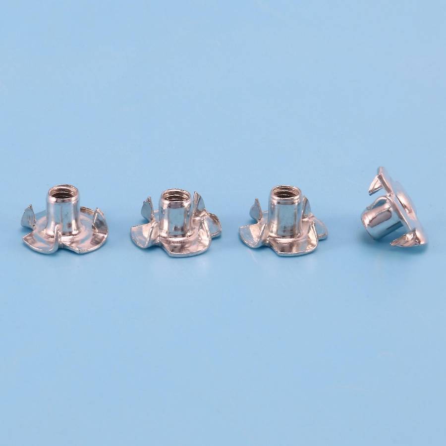 Set Of Assorted Four Prong Nuts Metal Coating (m5 100pcs)