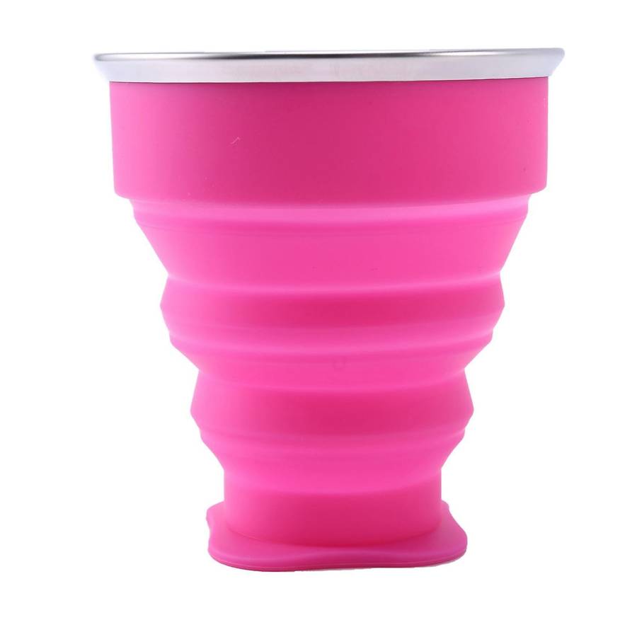 Silicone Retractable Folding Cup 1 Collapsible Travel Camping 200ml