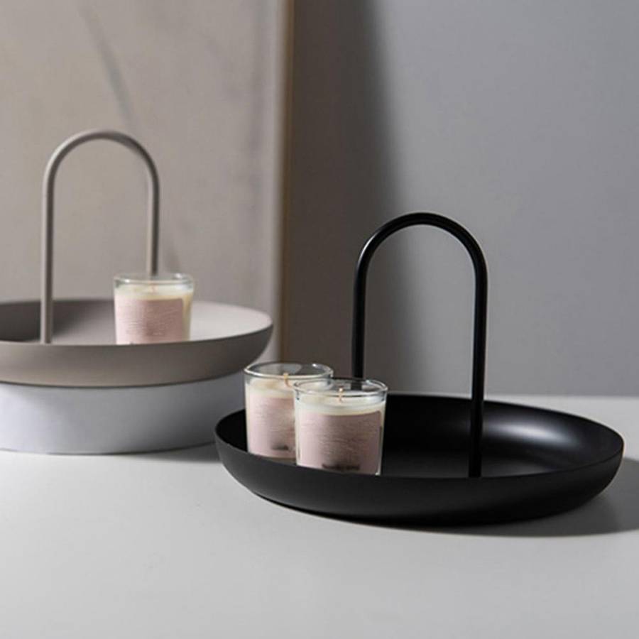 Desktop Storage Tray Nordic Plastic Round Jewelry Trays Living,b