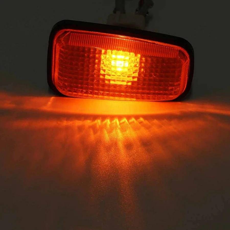 4x Car Amber Side Marker Light Fender Light Repeater Lamp Indicator